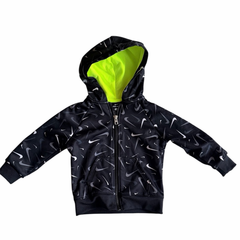 Nike Black Jacket with Neon Accents